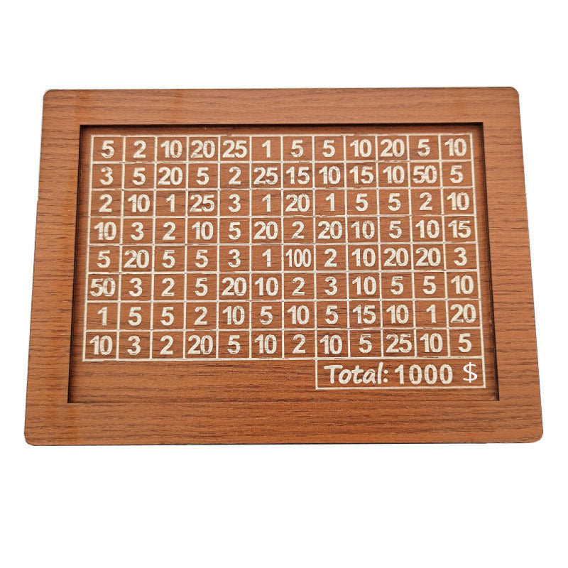Wood Money Savings Box