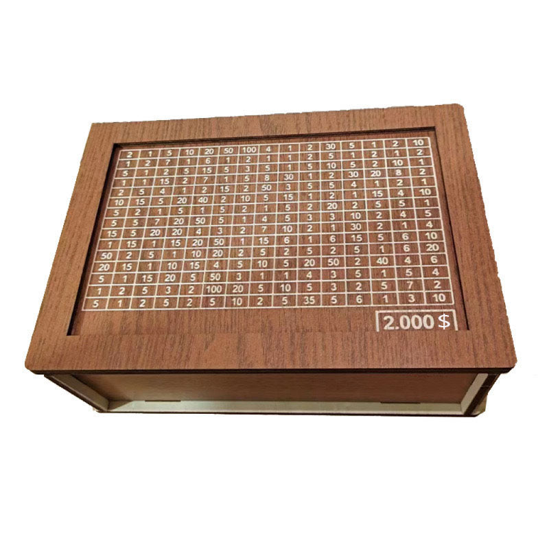 Wood Money Savings Box