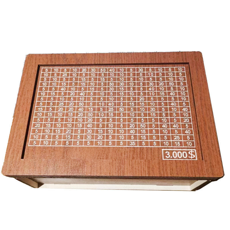 Wood Money Savings Box