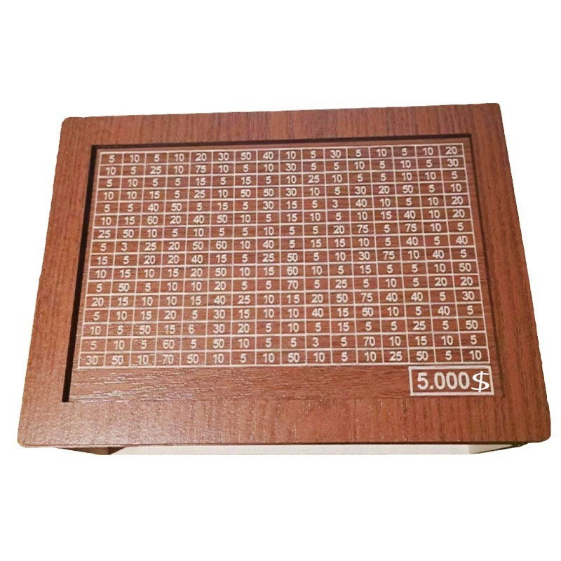 Wood Money Savings Box